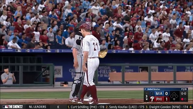 HOFBL Season 2 (8/9): Ryan Howard the difference vs Sanchez; Marlins @ Phillies