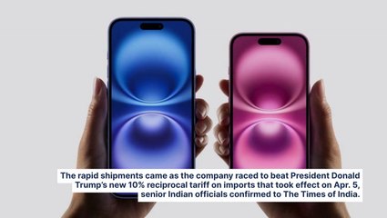 Apple Reportedly Flew 5 Flights Of iPhones Ahead Of Trump's 104% Tariffs On China Taking Effect: Stock Sinks Amid Esclating US-China Trade Tensions