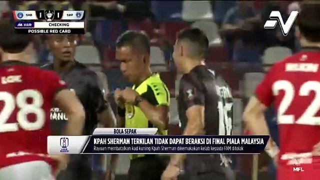 Kpah Sherman terkilan tidak dapat beraksi di Final Piala Malaysia menentang JDT