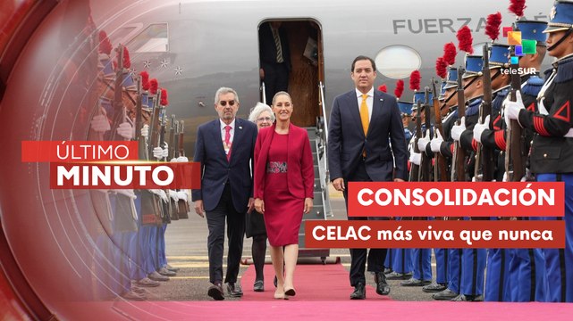 Pdta. Sheinbaum llega a Honduras para participar en la Cumbre de la CELAC