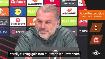 'Turning gold into c*** when it's Tottenham' - Postecoglou bemoans Spurs criticism