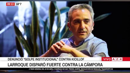📢 ANDRÉS LARROQUE CRITICÓ A LA CÁMPORA Y A MÁXIMO KIRCHNER