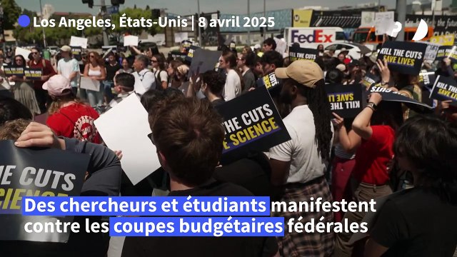 USA: chercheurs et étudiants de UCLA manifestent contre Trump