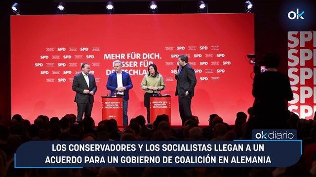 Los conservadores y los socialistas llegan a un acuerdo para un gobierno de coalición en Alemania