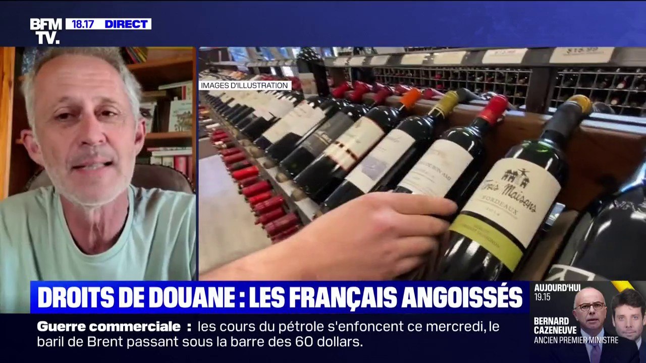Droits de douane: "Ça fait un moment que le contexte viticole est compliqué (...) le seul marché qui se portait bien, c'était à ce jour le marché américain", explique Thierry Daulhiac, viticulteur
