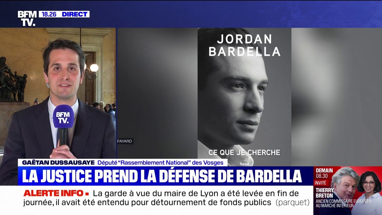 Livre de Jordan Bardella: "On se félicite d'une décision qui vise à ne pas faire de la politique partout et tout le temps", affirme Gaëtan Dussausaye (RN)