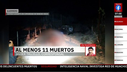 Confirman la muerte de 11 presuntos delincuente tras enfrentamiento en Guerrero