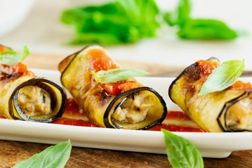 Involtini de berenjena - Cocina Fácil