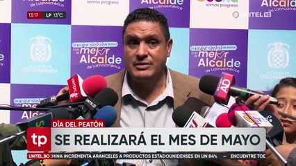 Día del Peatón se realizará el mes de mayo y no en abril como estaba previsto, anuncia la Alcaldía