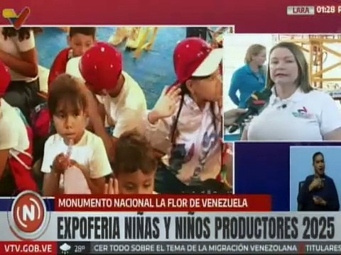 Estudiantes larenses disfrutan del aprendizaje en la Expoferia Niñas y Niños Productores 2025