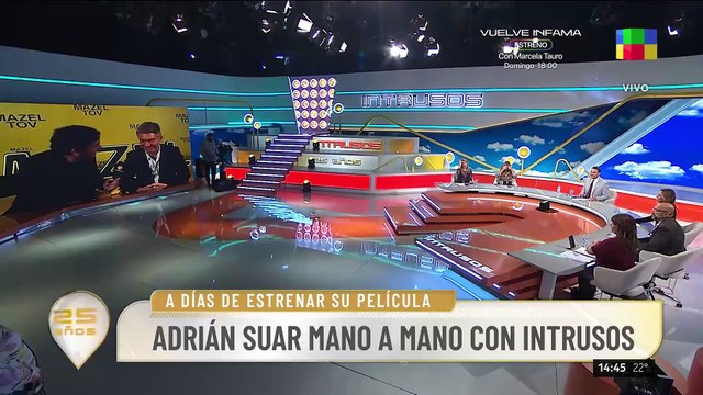 🎬 ADRIÁN SUAR MANO A MANO CON INTRUSOS: PARA MI PELÍCULA 'MAZEL TOV' ME BASÉ EN MI VIDA