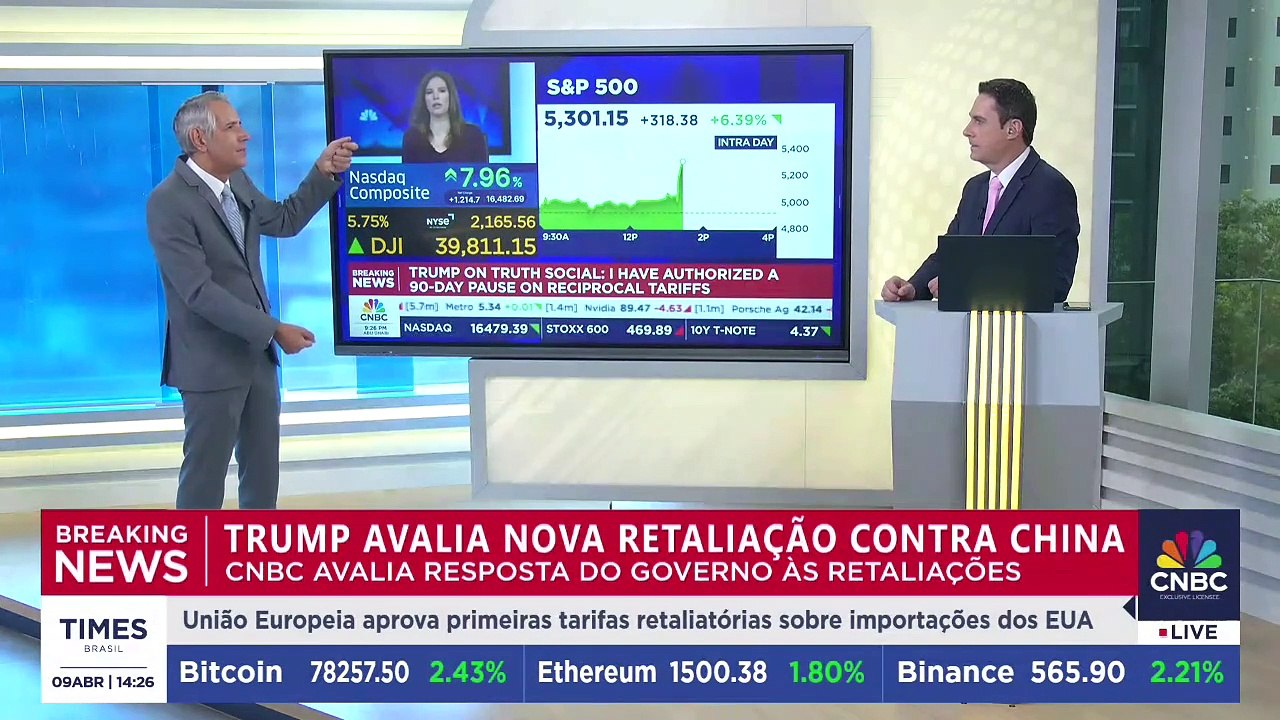 Trump ataca China com tarifa de 125% e agita mercados globais | CNBC BREAKING