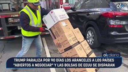 Trump paraliza por 90 días los aranceles a los países abiertos a negociar y las Bolsas de EEUU se disparan