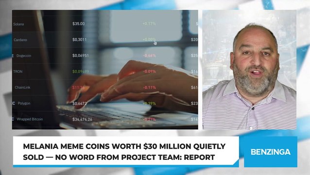 MELANIA Meme Coins Worth $30 Million Quietly Sold — No Word From Project Team: Report