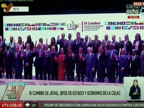 Fotografía oficial de los Jefes de Estado y Gobierno de la IX Cumbre de la CELAC