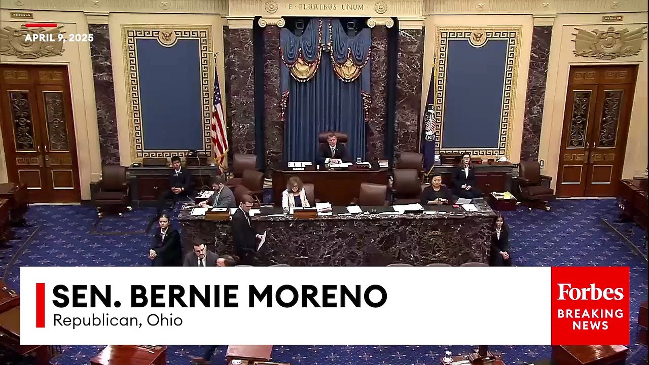 Bernie Moreno Blocks Catherine Cortez Masto's Bill To Exempt Ukraine And Israel From Tariffs Right As Trump Announces Pause