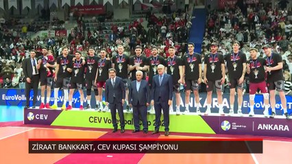 Şampiyon Ziraat Bankkart kupasına kavuştu