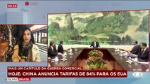 China anuncia tarifas de 84% sobre produtos dos EUA