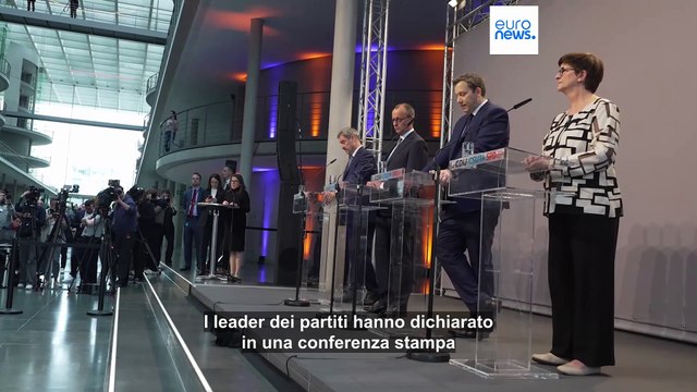 Accordo per coalizione di governo in Germania, Friedrich Merz (Cdu): siamo di nuovo in carreggiata
