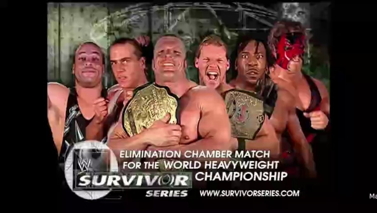 Triple H w/ Ric Flair vs Shawn Michaels vs Chris Jericho vs Rob Van Dam vs Kane vs Booker T 6 Man Elimination Chamber Match For The World Heavyweight Championship - Survivor Series 2002 17/11/02