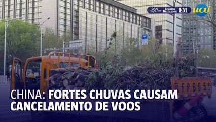 Fortes ventos forçam cancelamento de voos na China