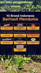 VIRAL ! 10 BRAND INDONESIA YG BERHASIL MENDUNIA #shorts#indonesia
