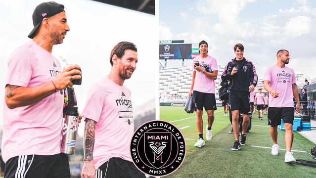 Messi, Suárez y el Inter Miami llegan al Chase Stadium, listos para enfrentar a LAFC en Concachampions