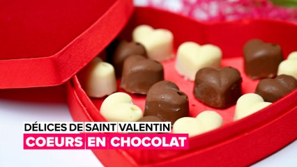 Délices de Saint Valentin : les coeurs en chocolat