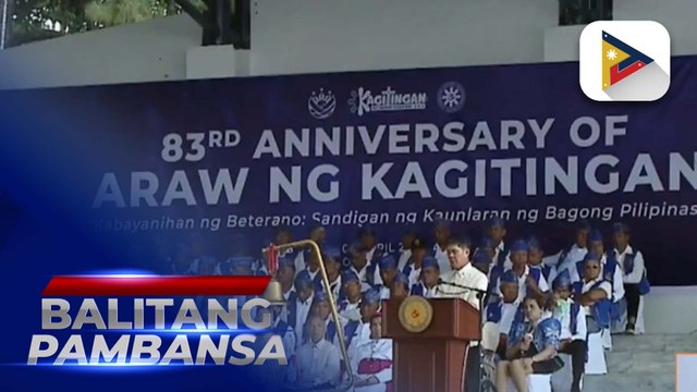 Kapayapaan, sentro ng mensahe ni PBBM sa pagdiriwang ng ‘Araw ng Kagitingan’