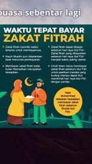 Waktu Tepat Bayar Zakat Fitrah#Zakat Fitrah#zakat#ramadhan