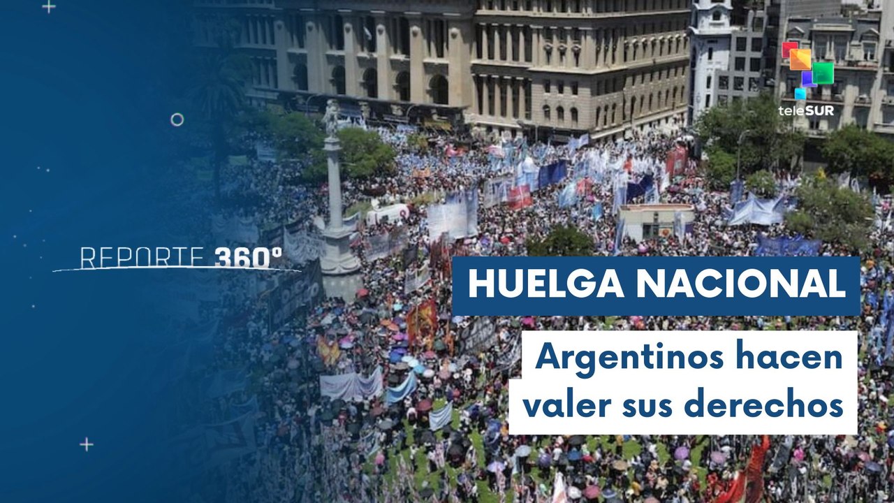 Jubilados y sindicatos unidos en huelga general contra políticas de Milei