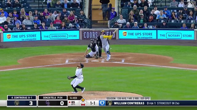 MLB: William Contreras conecta jonrón por segunda jornada seguida