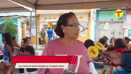UN SECTOR DE LA COMUNIDAD DEL SUBURBIO DE GUAYAQUIL ETERNAMENTE AGRADECIDO CON EL PERSONAL MÉDICO