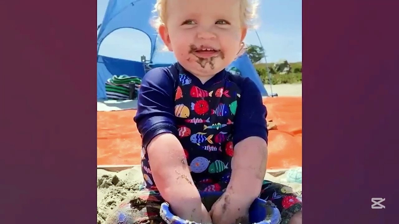 Baby's First Beach Day Goes Hilariously Wrong! 2025