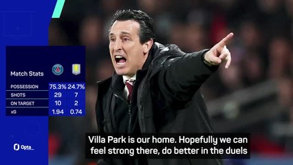 Emery tries to play down importance of late PSG goal in Villa defeat