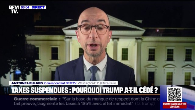Chute des bourses, risque de crise financière, critiques des grands patrons... Pourquoi Donald Trump a-t-il suspendu ses droits de douane pendant 90 jours,?