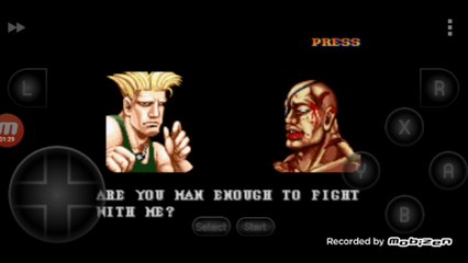 Street Fighter II Turbo: Hyper Fighting Guile vs Sagat luta completa