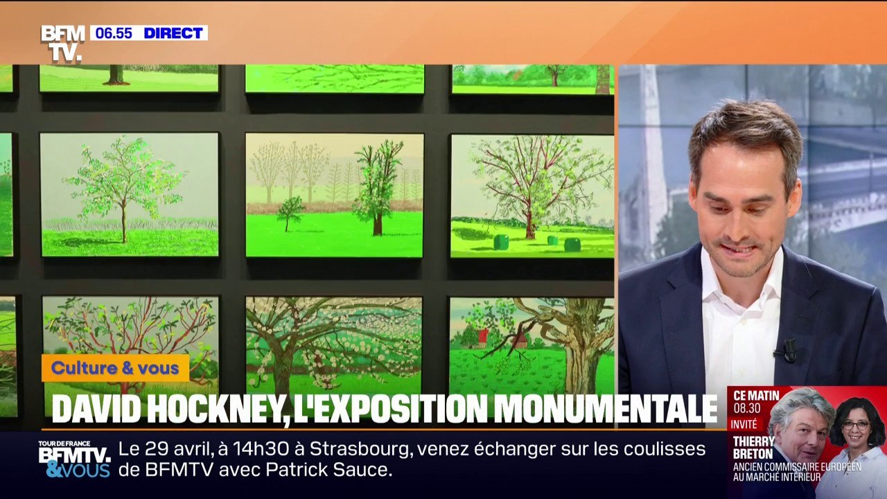 La fondation Louis Vuitton propose la plus grande rétrospective des œuvres de David Hockney avec plus de 400 tableaux