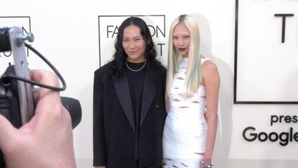 Alexander Wang and Soo Joo Park attend the 2025 Fashion Trust U.S. Awards in Los Angeles
