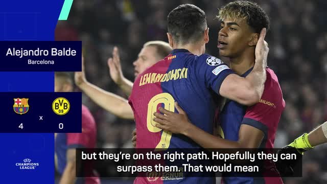 Barcelona players savour success after hammering Dortmund