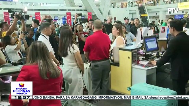 Mga opisyal ng gobyerno, nag-inspeksiyon sa mga pasilidad ng NAIA Terminal 3 kasunod ng inaasahang...