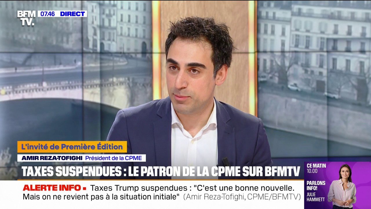 Droits de douane américains: "Les prochaines semaines vont être cruciales", estime Amir Reza Tofighi (CPME)