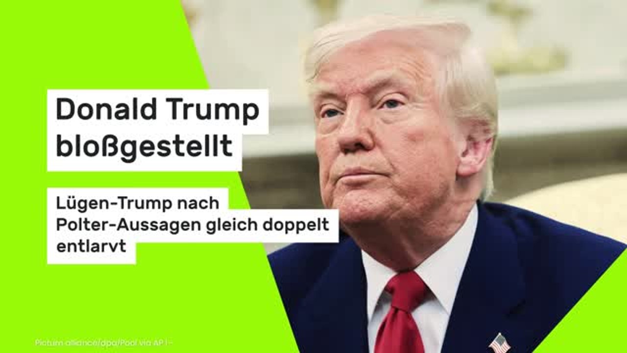 Donald Trump bloßgestellt: Lügen-Trump nach Polter-Aussagen gleich doppelt entlarvt
