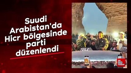 Suudi Arabistan'da Hicr bölgesinde parti düzenlendi