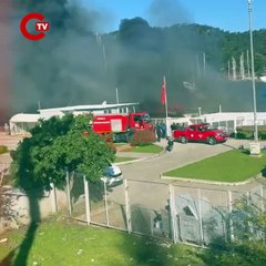 Fethiye Karagözler Marina’da yangın