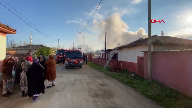 Evde çıkan yangında öldü