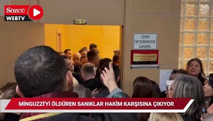 Minguzzi davasında avukatla adliye görevlileri arasında tartışma