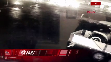 Sivas'ta sebze yüklü tırın devrildiği kaza