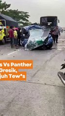 Bus Vs Panther di Gresik, Tujuh Orang Meninggal Dunia