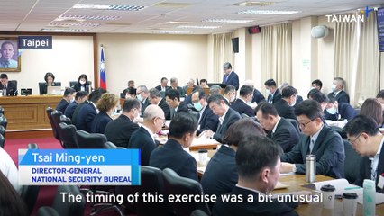 Intelligence Chief Says China Drills Part of New Pressure Tactic on Taiwan